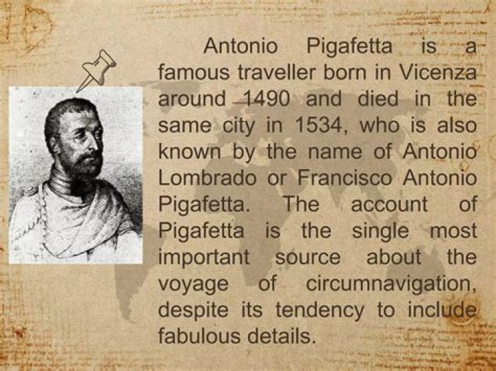 Who is Antonio Pigafetta summary