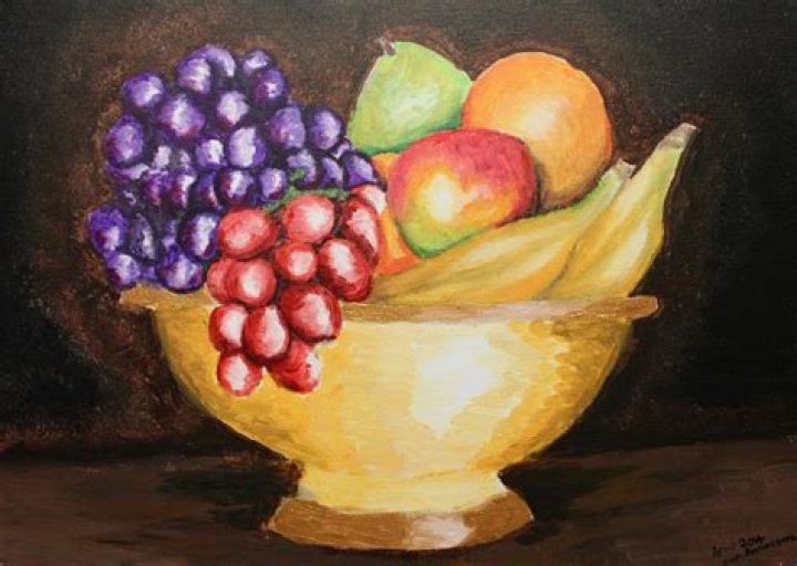 Who painted bowl of fruit