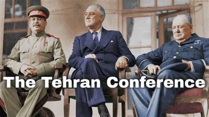 Who were the big three at the Tehran conference