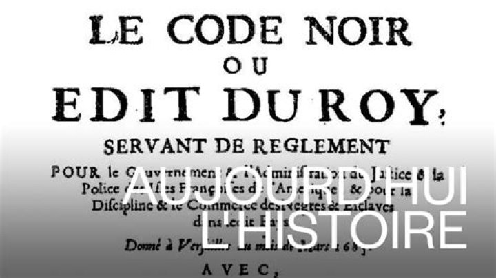 Who wrote Le Code Noir