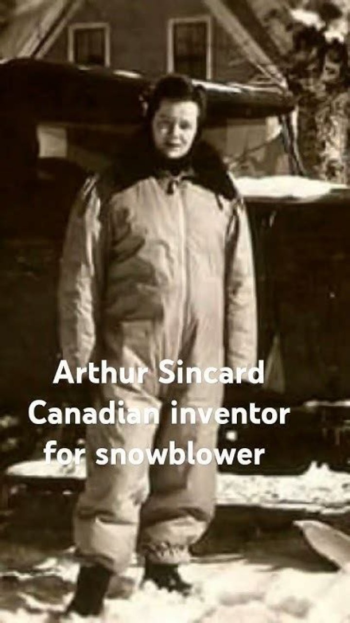 Why did Arthur Sicard invent the snowblower