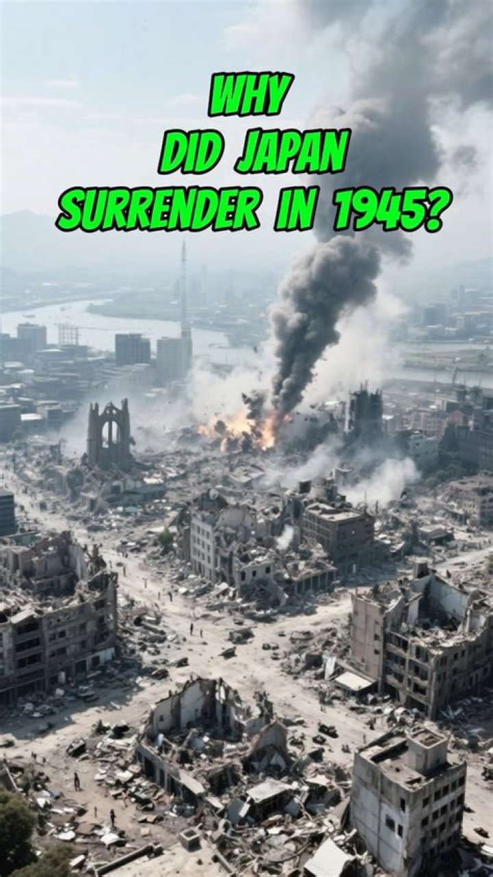 Why did Japan surrender in 1945