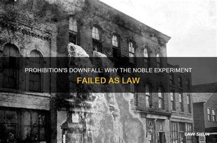 Why did the noble experiment fail