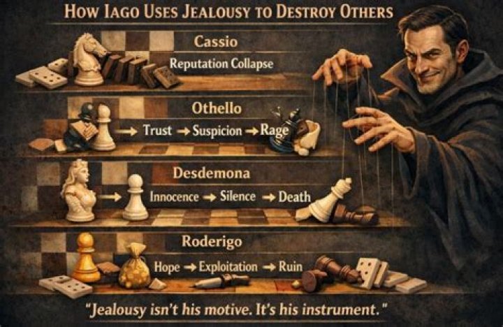 Why does Iago manipulate everyone