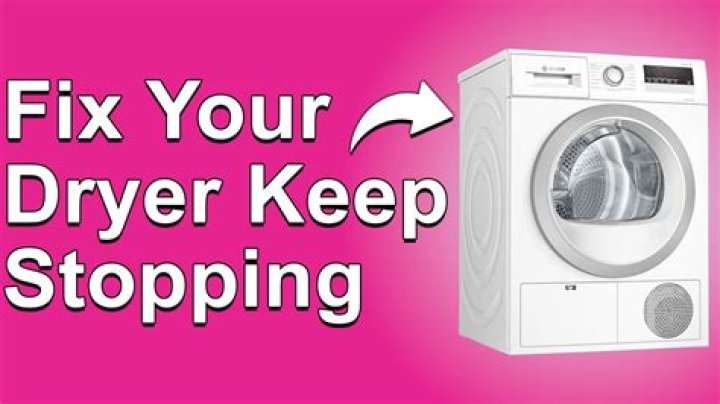 Why does my LG dryer keep stopping
