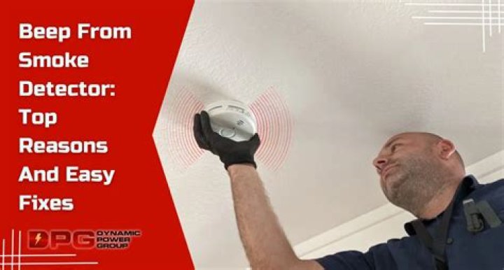 Why does smoke detector beep
