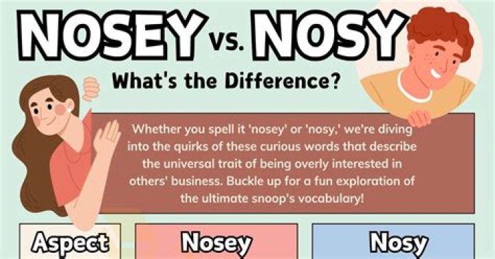 Why is it called being Nosey