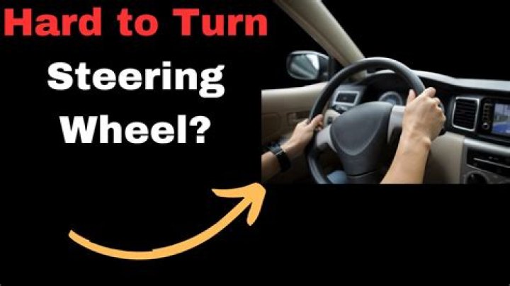 Why is it hard to turn my steering wheel to the left