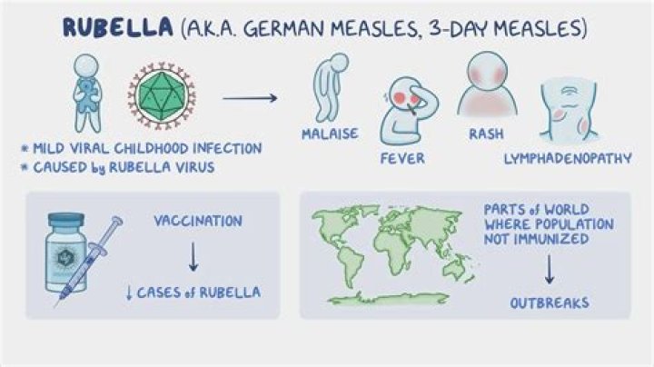 Why is it important that a woman who has never had rubella and has not been vaccinated against it avoid anyone who has the disease